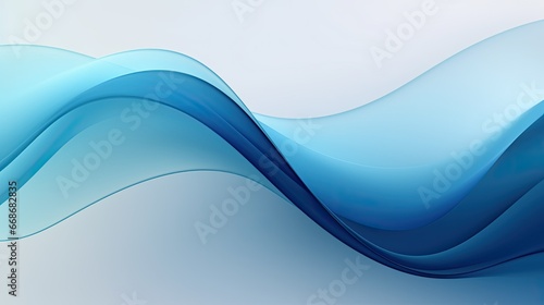 Dynamic wave of blue white turquoise gradient