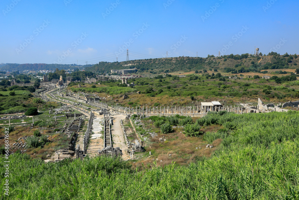 Obraz premium ペルゲ古代都市ペルゲ遺跡