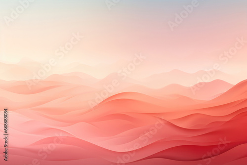 Abstract background of coral colors in the form of a wave © Sunshine