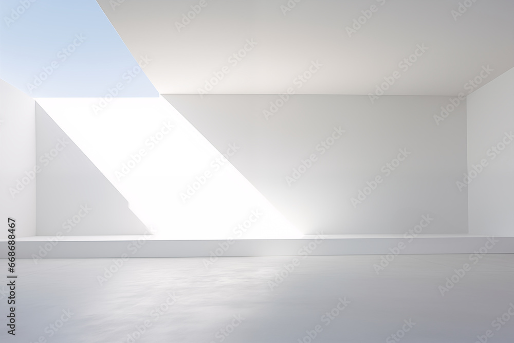 Empty modern interior with white wall, Minimal room design. Empty modern interior with white wall, Minimal room design.