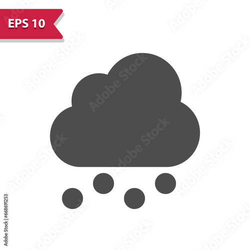 Hail Icon - Hailstorm, Cloud, Hail Storm, Weather, Hailstone