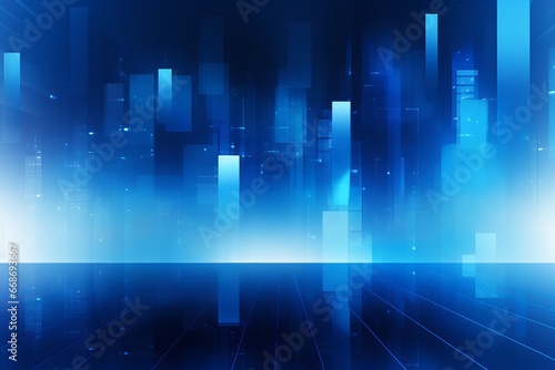 businessman abstract blue background