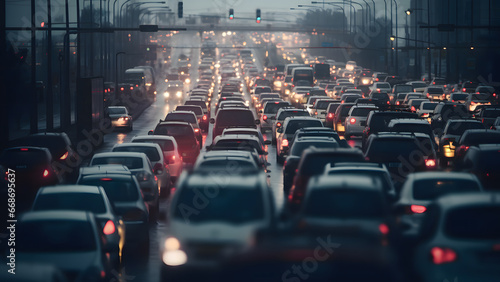 Traffic jam, blurred image © Vahram