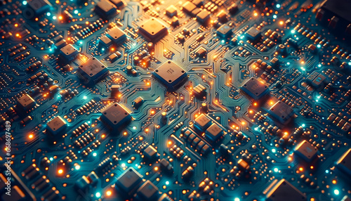 Circuit Board Texture Background