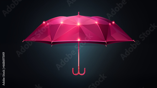 an open pink umbrella in the style photo
