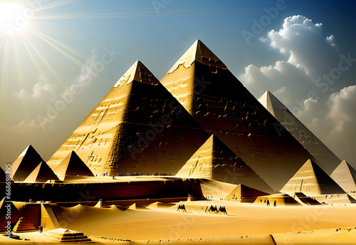 The Pyramids of Giza Generative AI