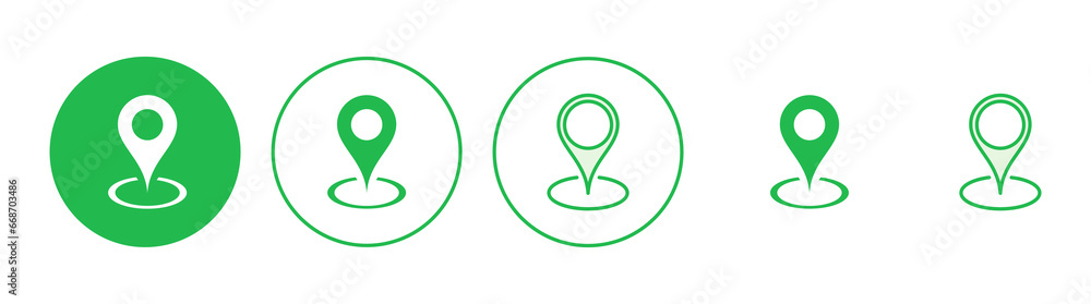 Pin icon set. Location icon vector. destination icon. map pin Pin icon set. Location icon vector. destination icon. map pin