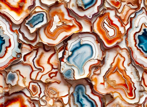 Wallpaper Mural Seamless abstract texture of agate rocks. Generative ai Torontodigital.ca