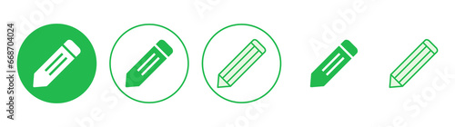 Pencil icon set. pen symbol. edit icon vector