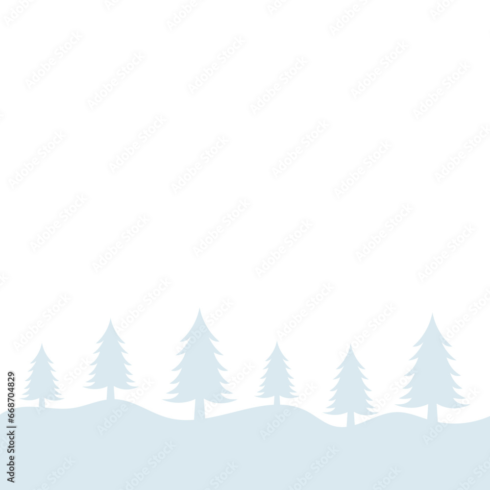 Winter Pine Tree Forest Winter Pine Tree Forest