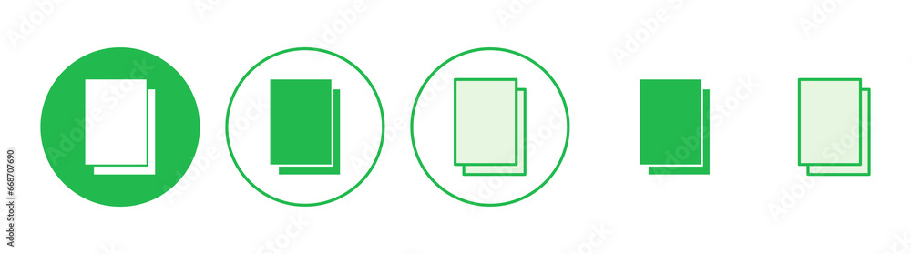 Document icon set. Paper icon. File Icon