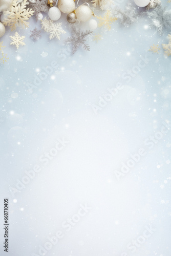 Christmas background with snowflakes.