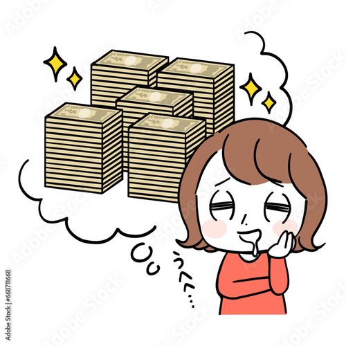 お金持ちに憧れる女性