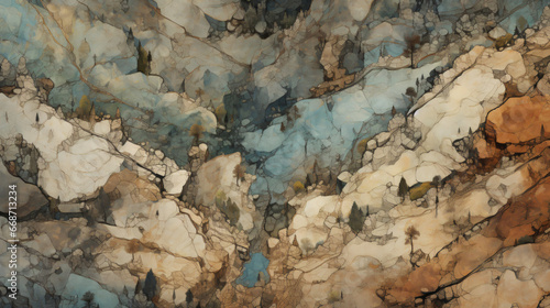Rock design polychrome background