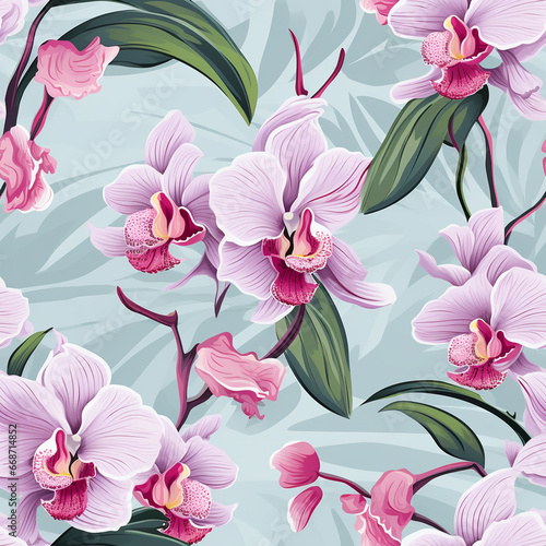 Orchid Infusion Floral Pattern