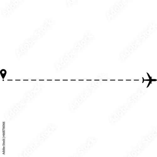 Airplante Travel Route