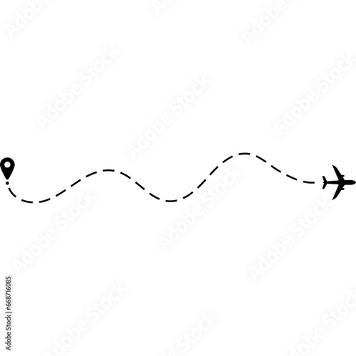 Airplante Travel Route