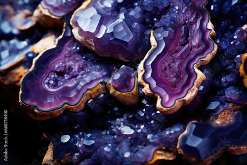 Purple background of a beautiful amethyst gemstone