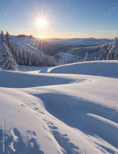 winter landscape in the mountains © PSSA