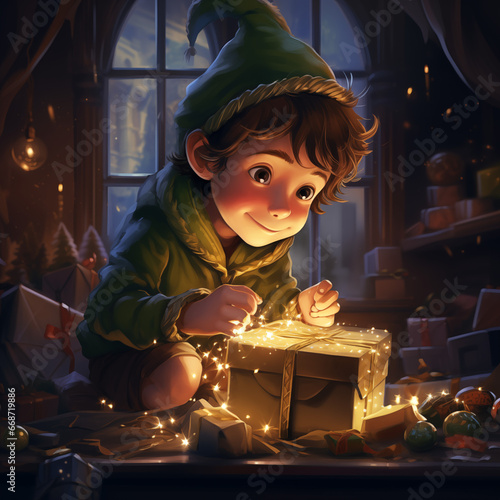 Feiertagsfreude und Liebe: Weihnachtliche Stimmung 2024 - Generative AI