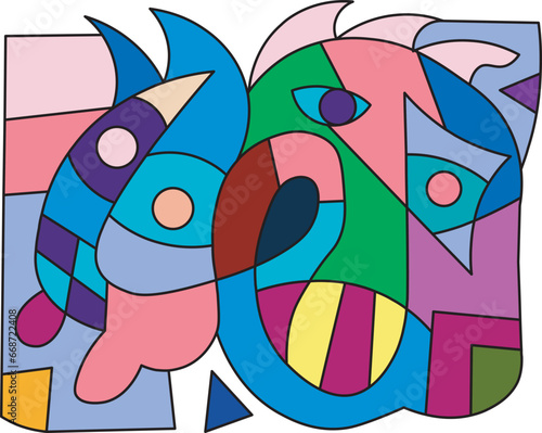 colorful abstract art for wallpaper