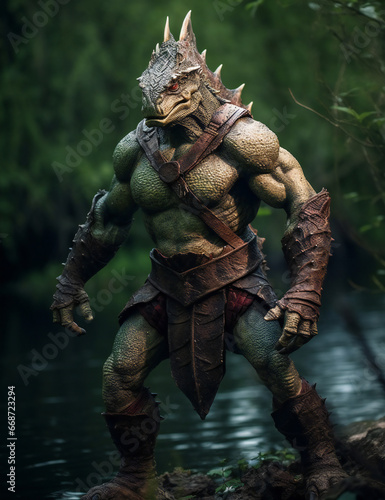 RPG DND fantasy character for Dungeons and Dragons, Roleplay, Avatar, Snake, Lizzard warrior, Reptile