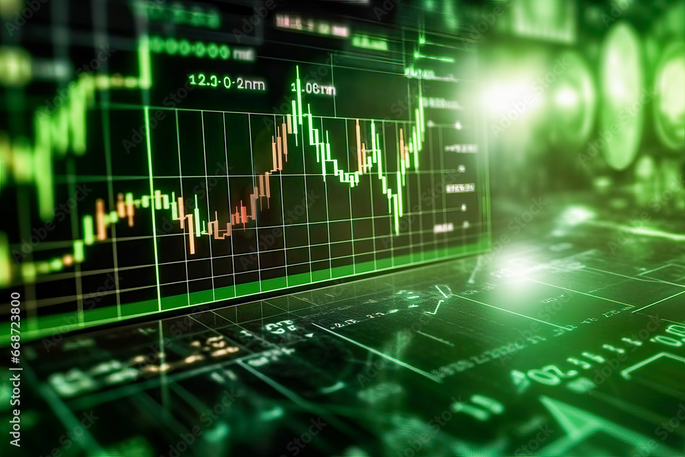 Close-Up Analysis of a Dynamic Stock Market Chart Unveiling Growth, Volatility, and Opportunity Close-Up Analysis of a Dynamic Stock Market Chart Unveiling Growth, Volatility, and Opportunity