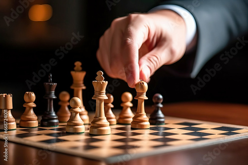 Strategic Moves on the Chessboard: A Man's Business Battle