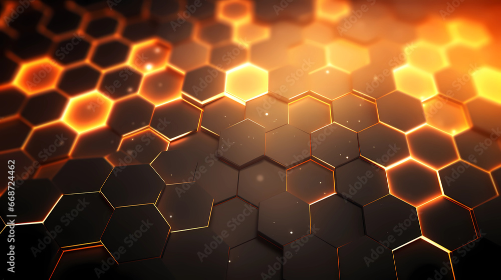 futuristic abstract background in hexagon pattern with glowing lights, wallpaper, sci-fi image futuristic abstract background in hexagon pattern with glowing lights, wallpaper, sci-fi image