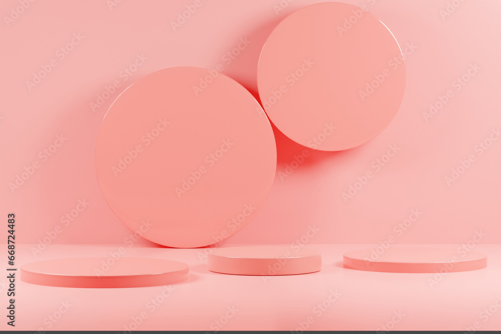 Podium background 3d rendering illustration element product mockup Podium background 3d rendering illustration element product mockup