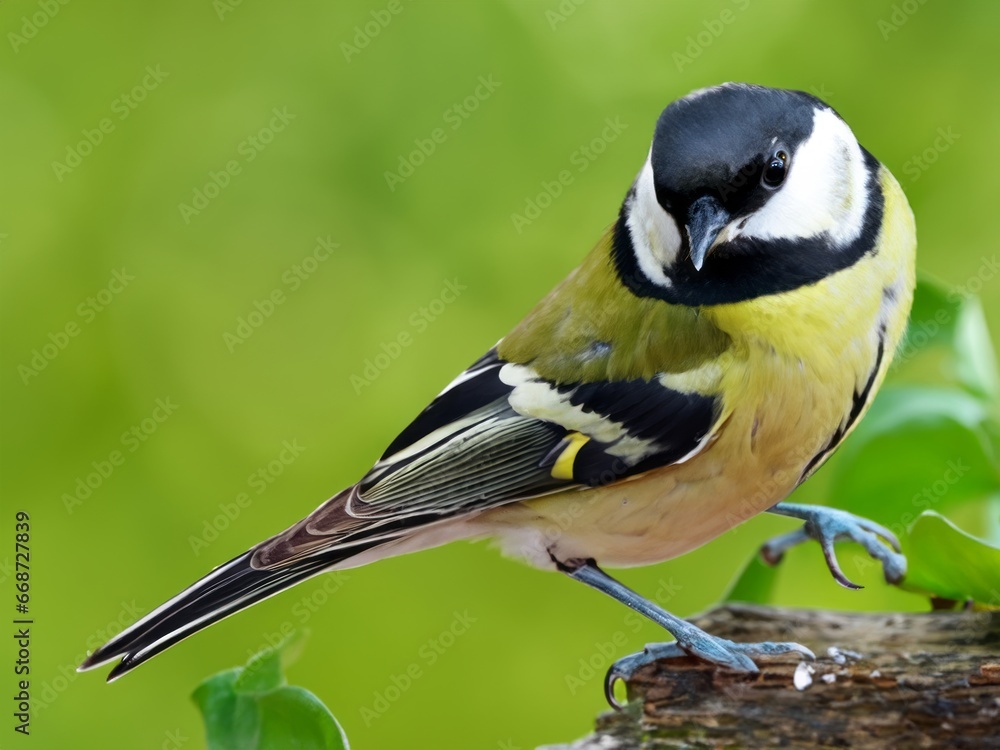 Fototapeta premium tit bird on a branch