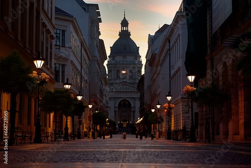 Canvas Print Budapest, Hungary - October 3, 2023: Saint Istvan Basilica