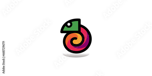 iguanal, logo, animal, design, icon, cartoon