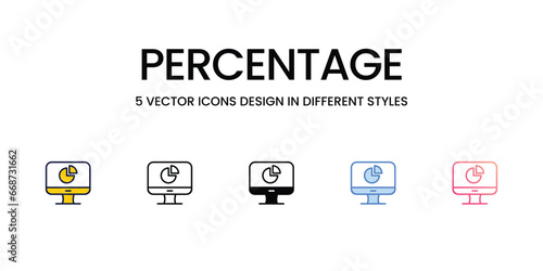 Percentage icon. Suitable for Web Page, Mobile App, UI, UX and GUI design.