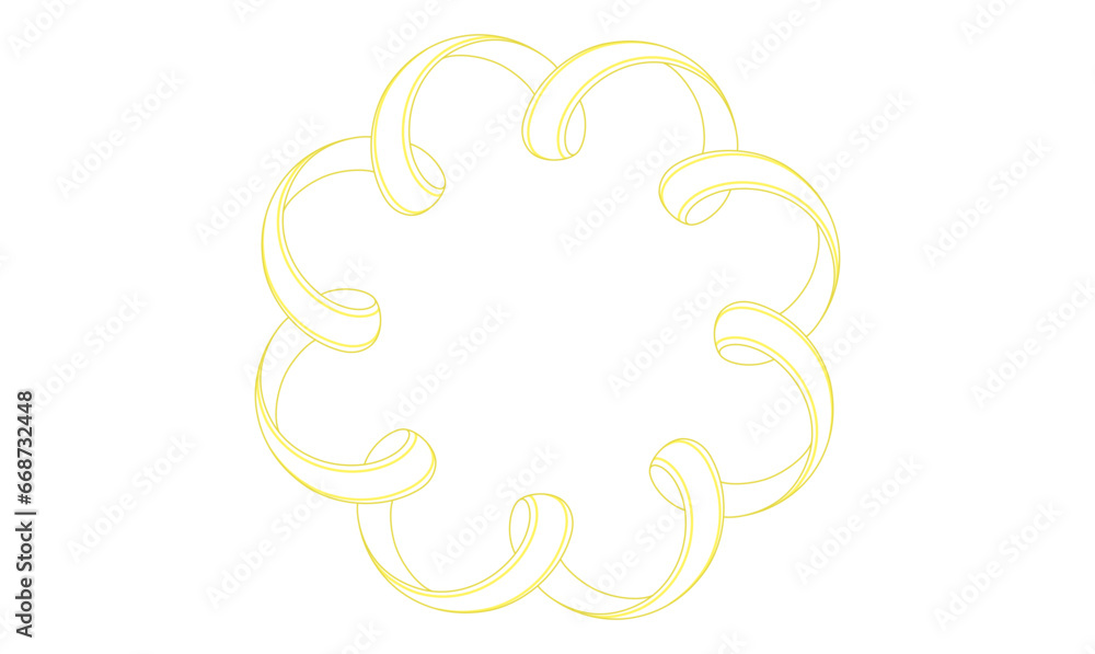 golden frame ribbon. realistic shine gold ribbon, confetti border vector golden frame ribbon. realistic shine gold ribbon, confetti border vector