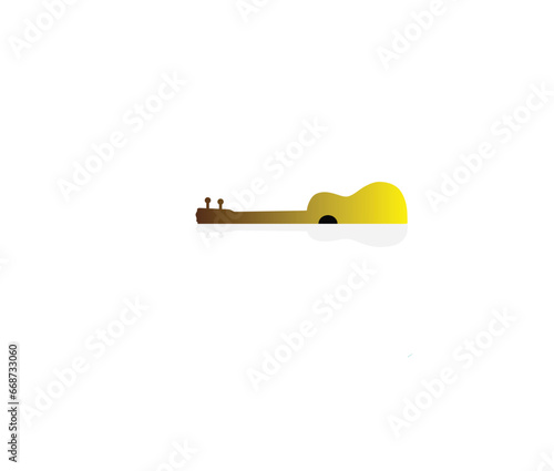 Modern Guitar Logo Design for Music Studio, Band, Instrument Shop and Creative Brand Identity. This design features a modern and creative guitar logo, representing music, rhythm, creativity.