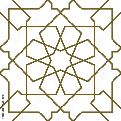 Seamless geometric ornament based on traditional islamic art. 
