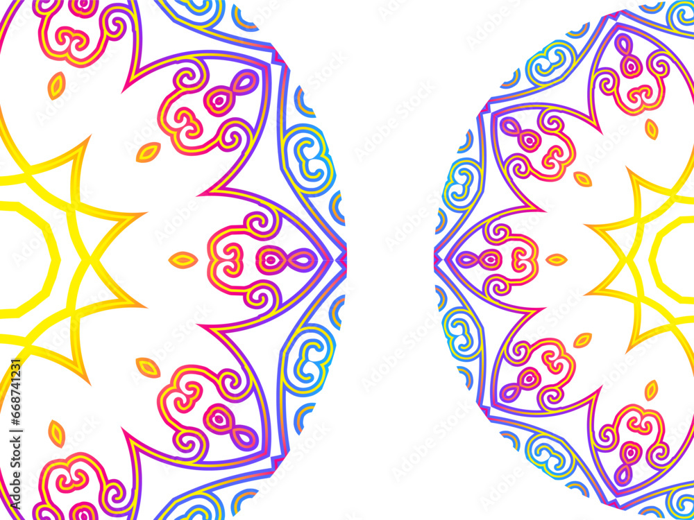 Luxurious couple double batik Java ethnic dayak flowers line art circle gradient background for aesthetic presentation
Luxurious couple double batik Java ethnic dayak flowers line art circle gradient background for aesthetic presentation