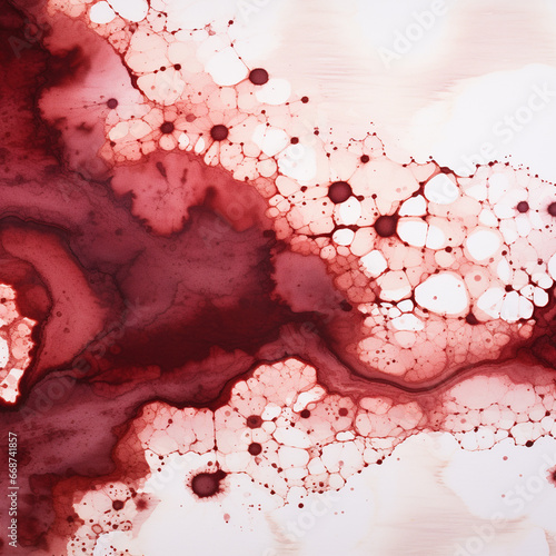 Abstract drip on white with colorful splat and painted spatter photo