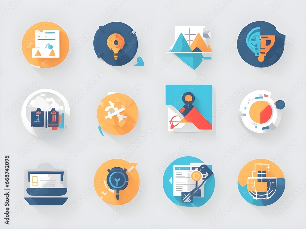 set of icons for web and applications set of icons for web and applications
