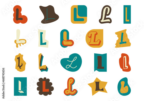 Alphabet Ransom Note L Set