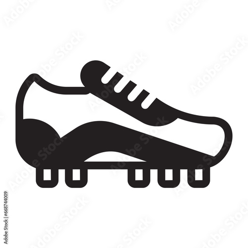 soccer boots glyph icon