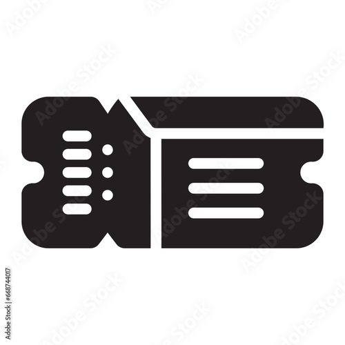 ticket glyph icon