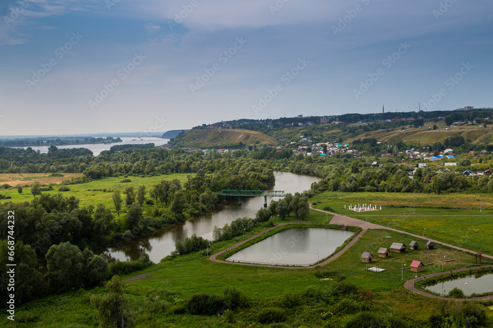 The famous Shishkin ponds in Yelabuga. Tatarstan
