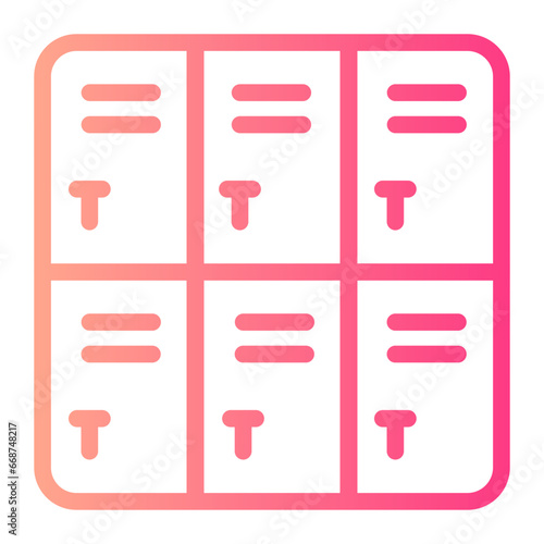 lockers gradient icon