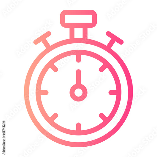 Free Download stopwatch gradient icon - GFXLoad