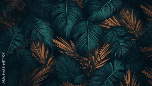 Leaf background forest