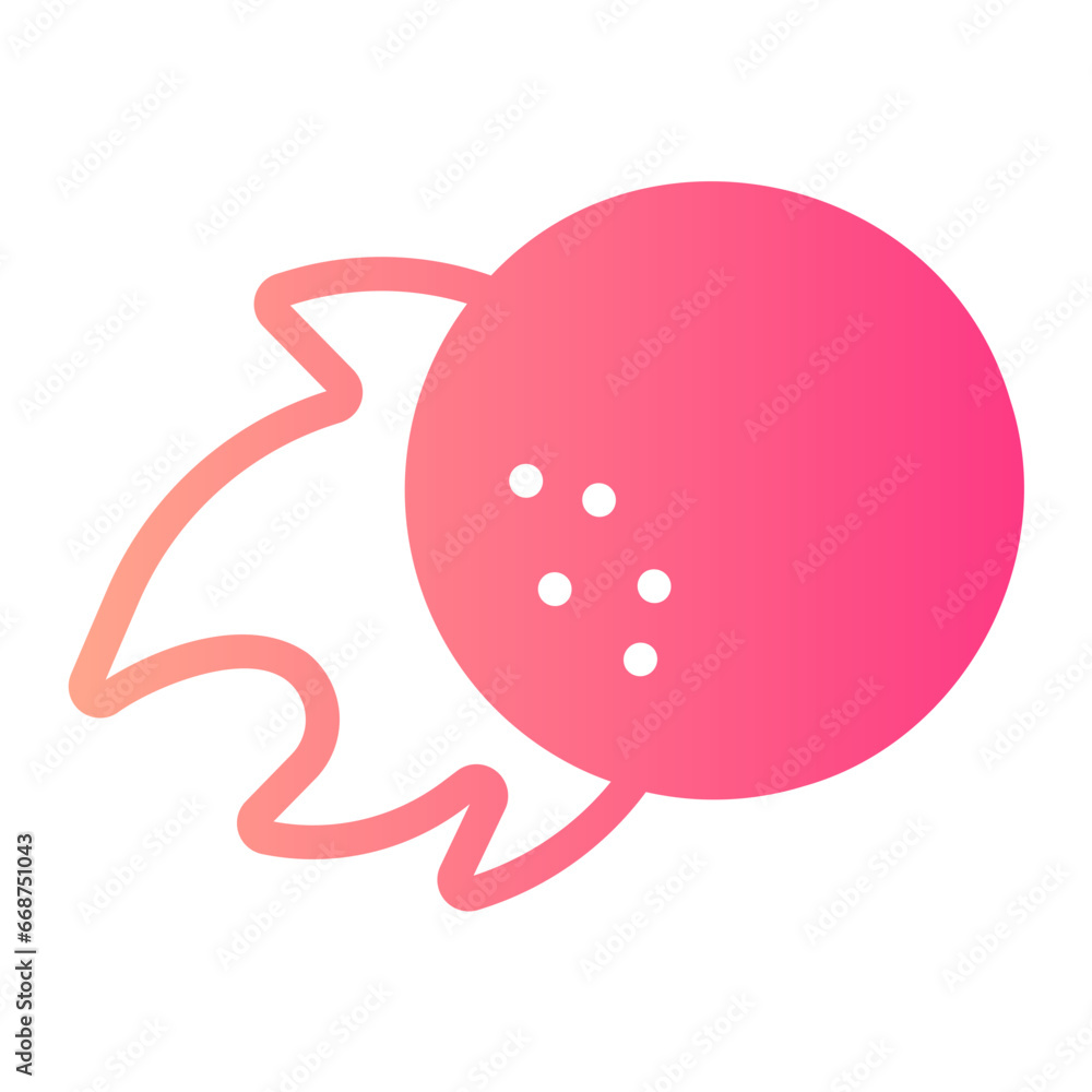 golf ball gradient icon golf ball gradient icon