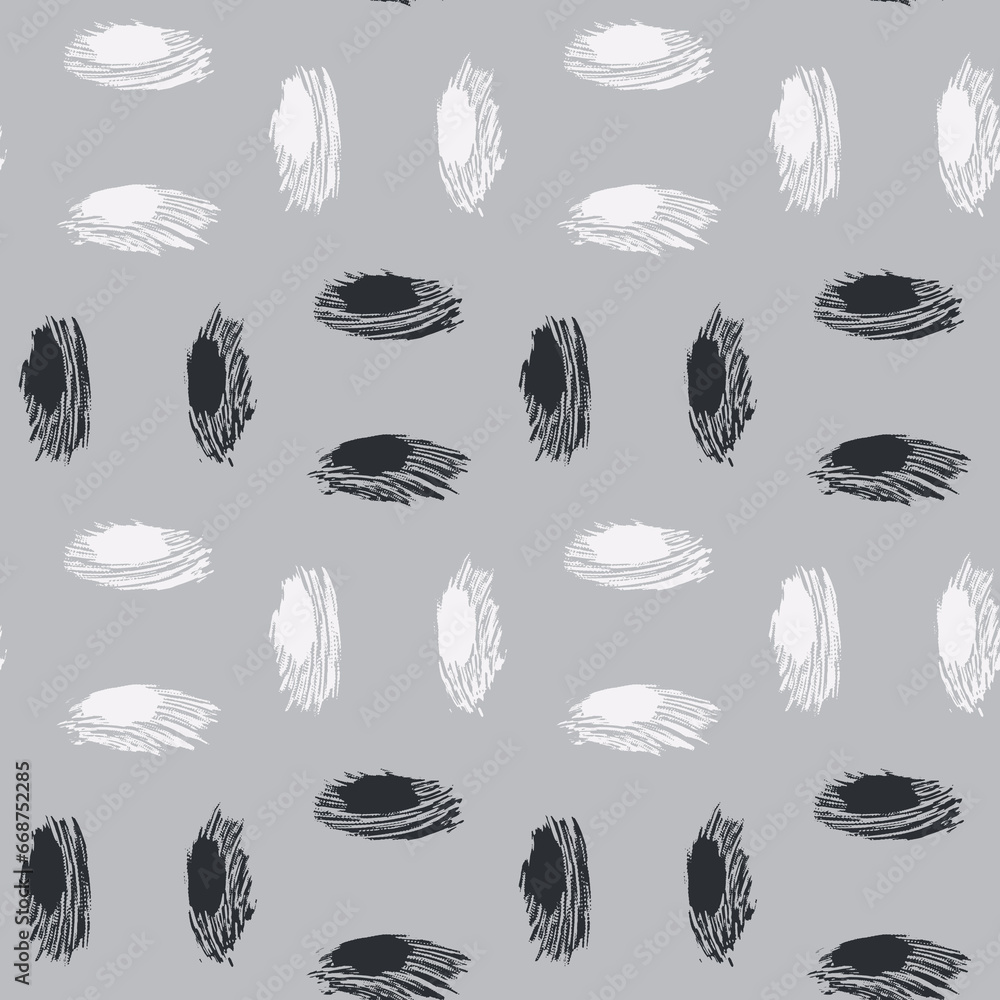 Black And White Paintbrush Stroke Ornate Textured Pattern Black And White Paintbrush Stroke Ornate Textured Pattern