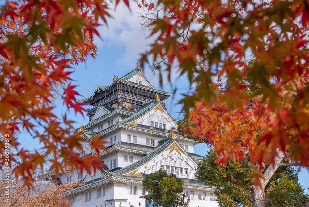 The castle is one of Japan's most famous landmarks and it played a major role in the unification of Japan during the sixteenth century, Osaka Castle Japan The castle is one of Japan's most famous landmarks and it played a major role in the unification of Japan during the sixteenth century, Osaka Castle Japan